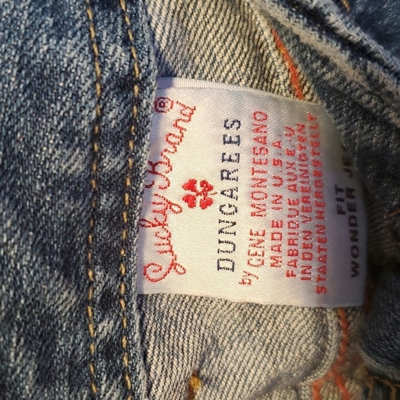 Lucky Brand Dungarees Wonder Jeans SZ 14 - Picture 5 of 8